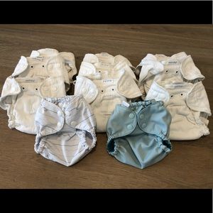 Esembly Sz 1 cloth diapers and covers
